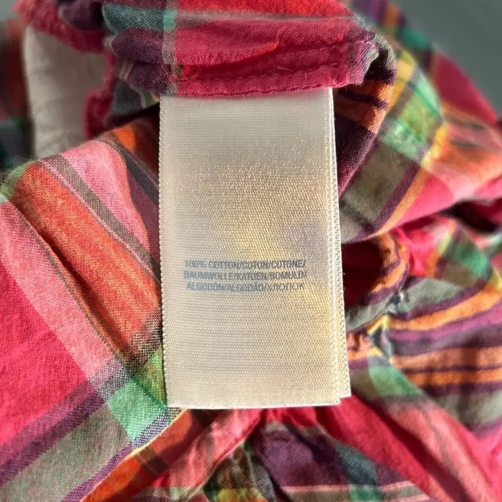 Ralph Lauren Smocked Plaid Cap Sleeve Dress – Baby Girl 6 Months